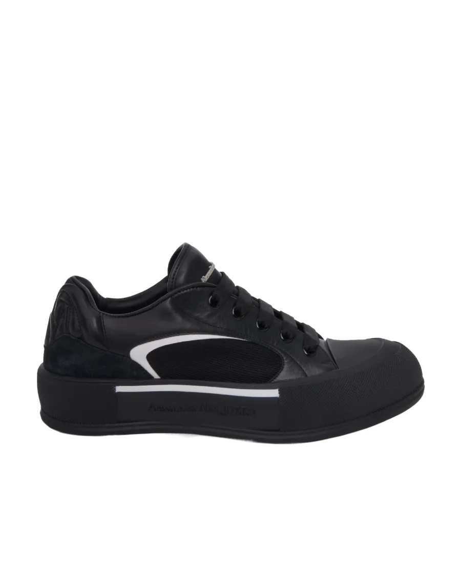 Skate Deck Plimsoll Lace-Up Sneakers