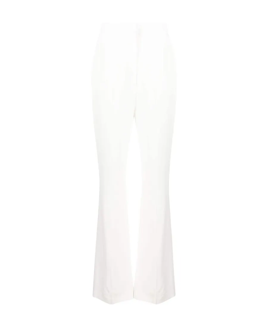 High-Waist Flared Tailored Trousers