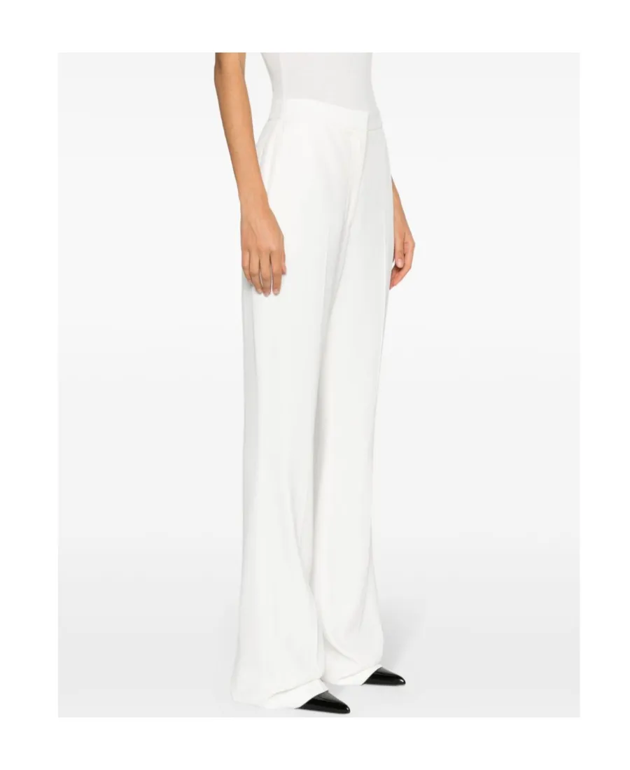 High-Waist Flared Tailored Trousers