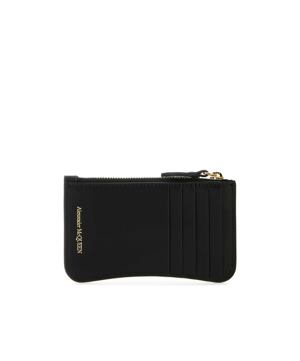 Logo Embossed Zipped Wallet