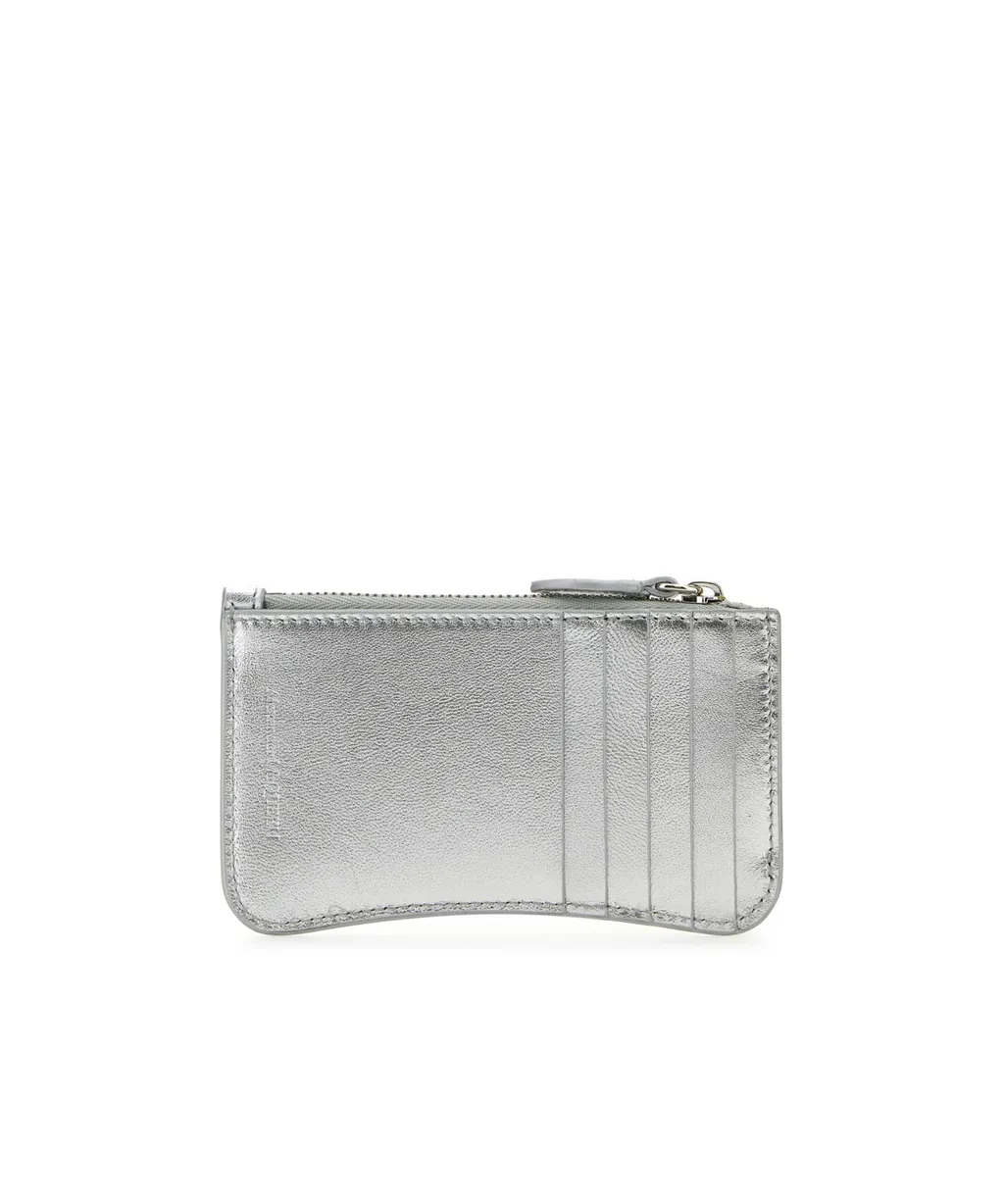 Logo Embossed Zipped Wallet