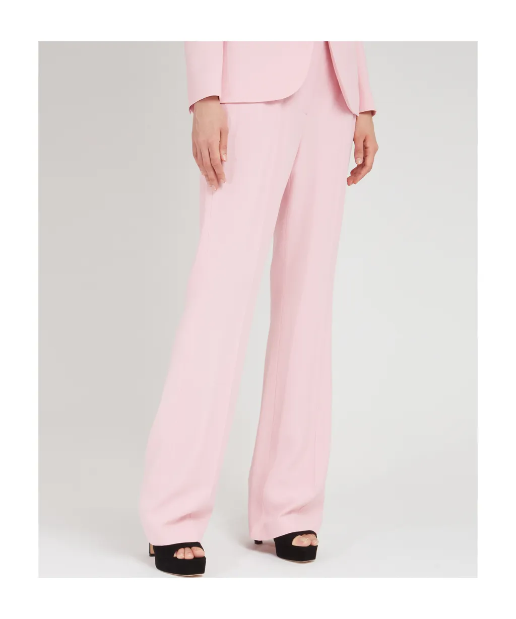 High-Waist Flared Tailored Trousers
