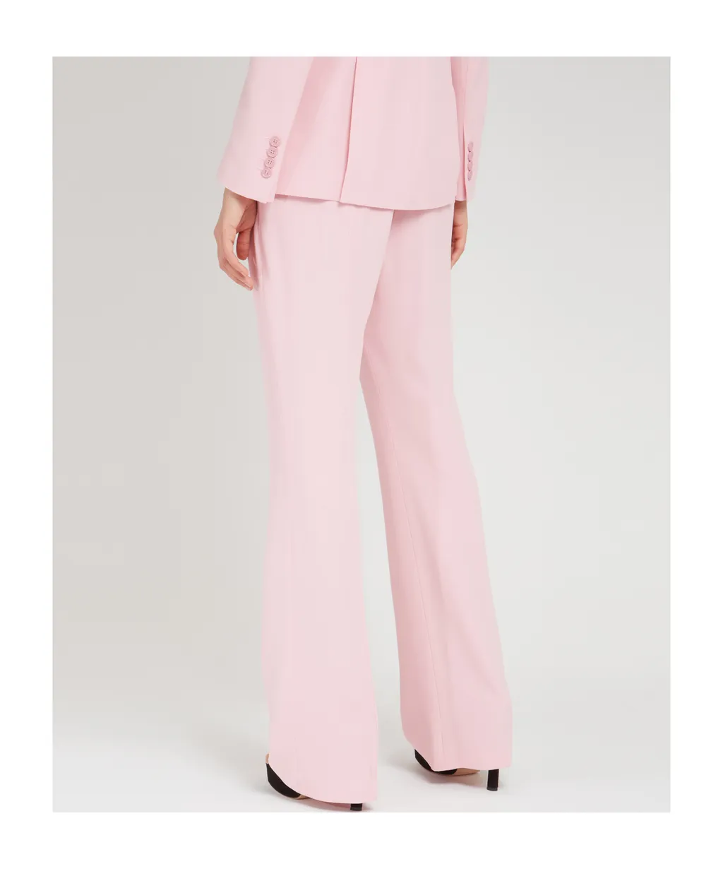 High-Waist Flared Tailored Trousers