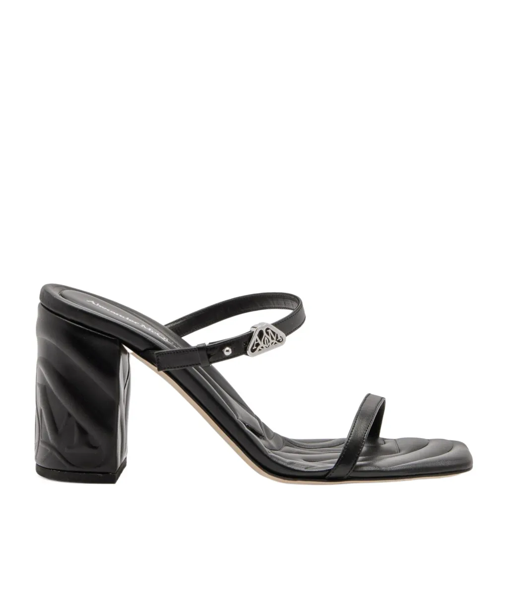 Seal Strap-Detailed Slip-On Mules