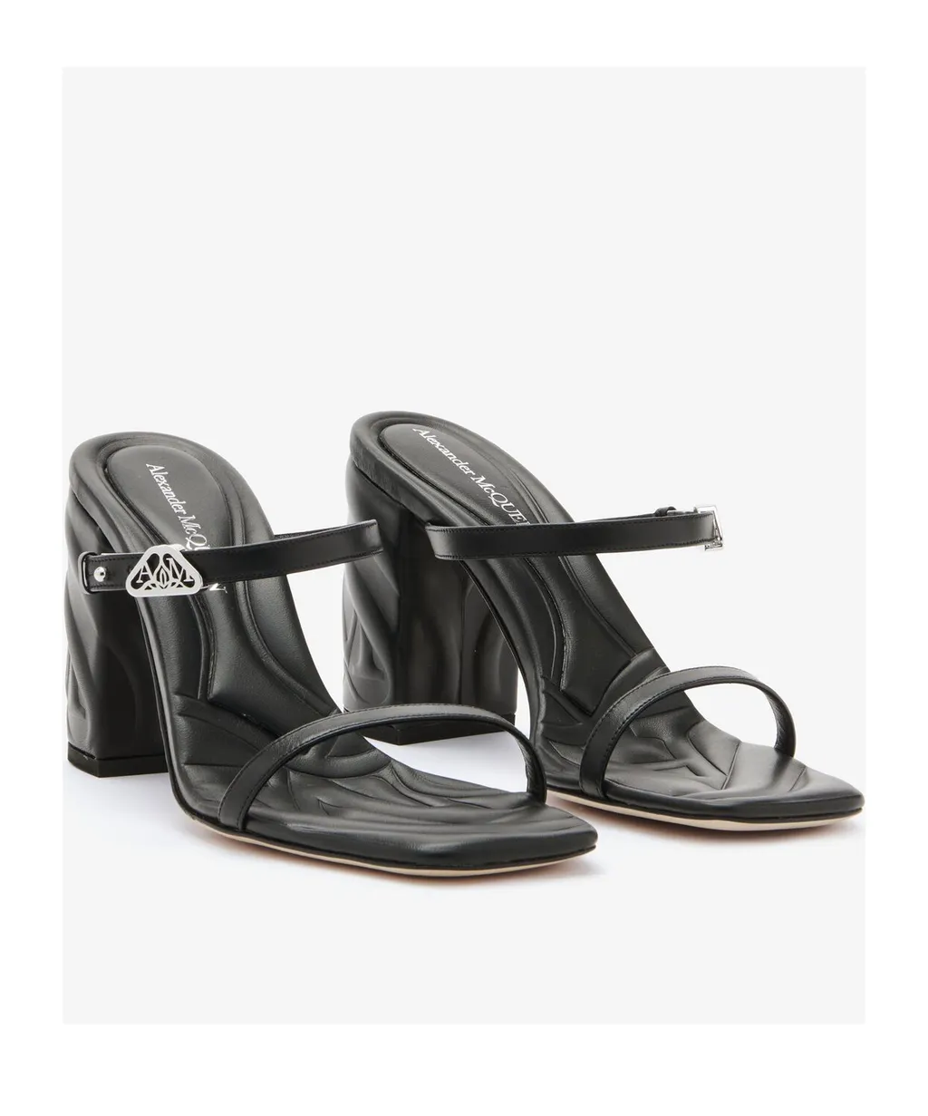 Seal Strap-Detailed Slip-On Mules