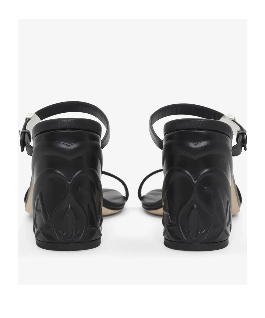 Seal Strap-Detailed Slip-On Mules