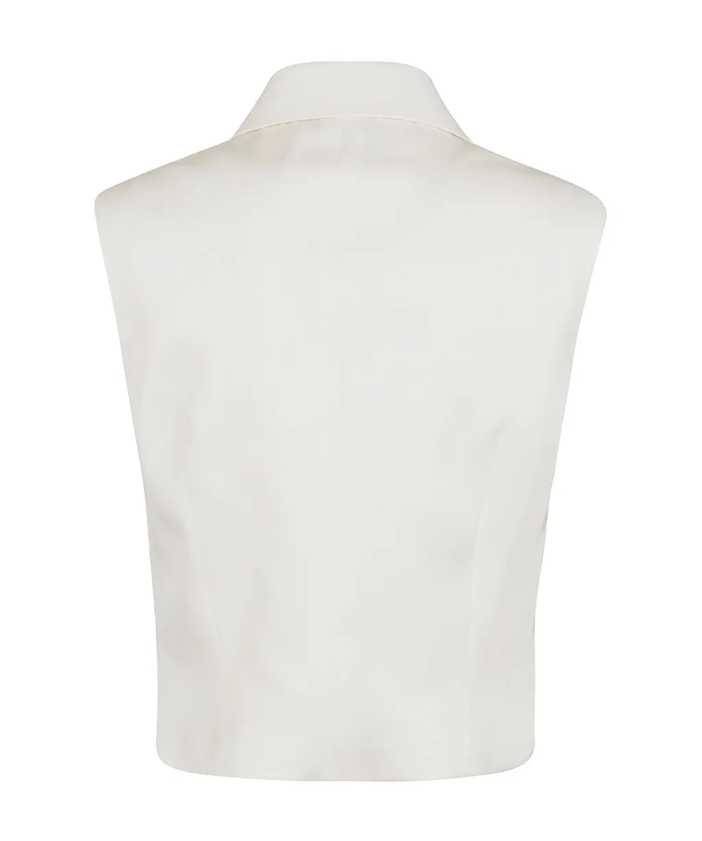 Single Breasted Sleeveless Vest