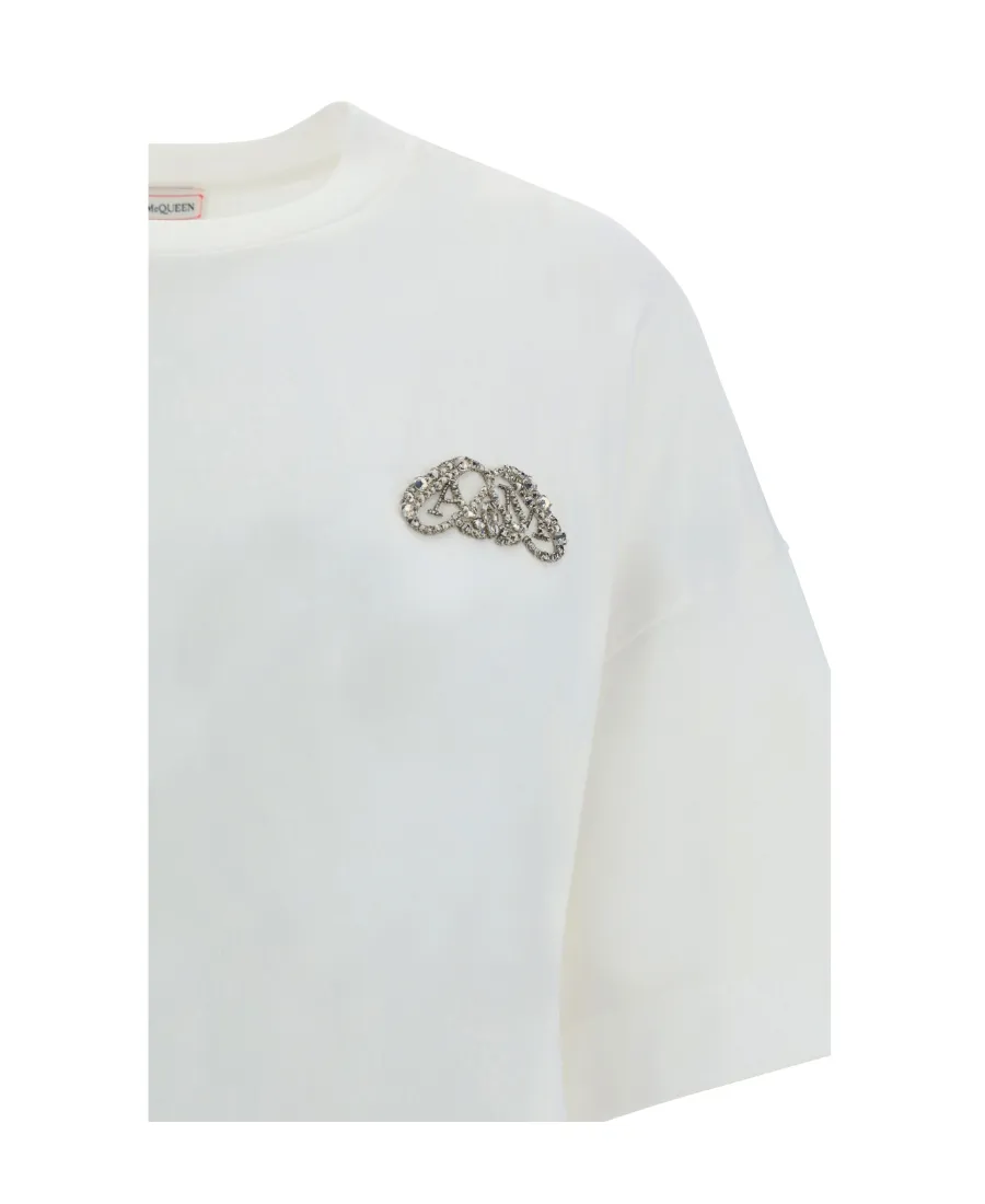 Seal Logo Embroidered Crewneck T-Shirt