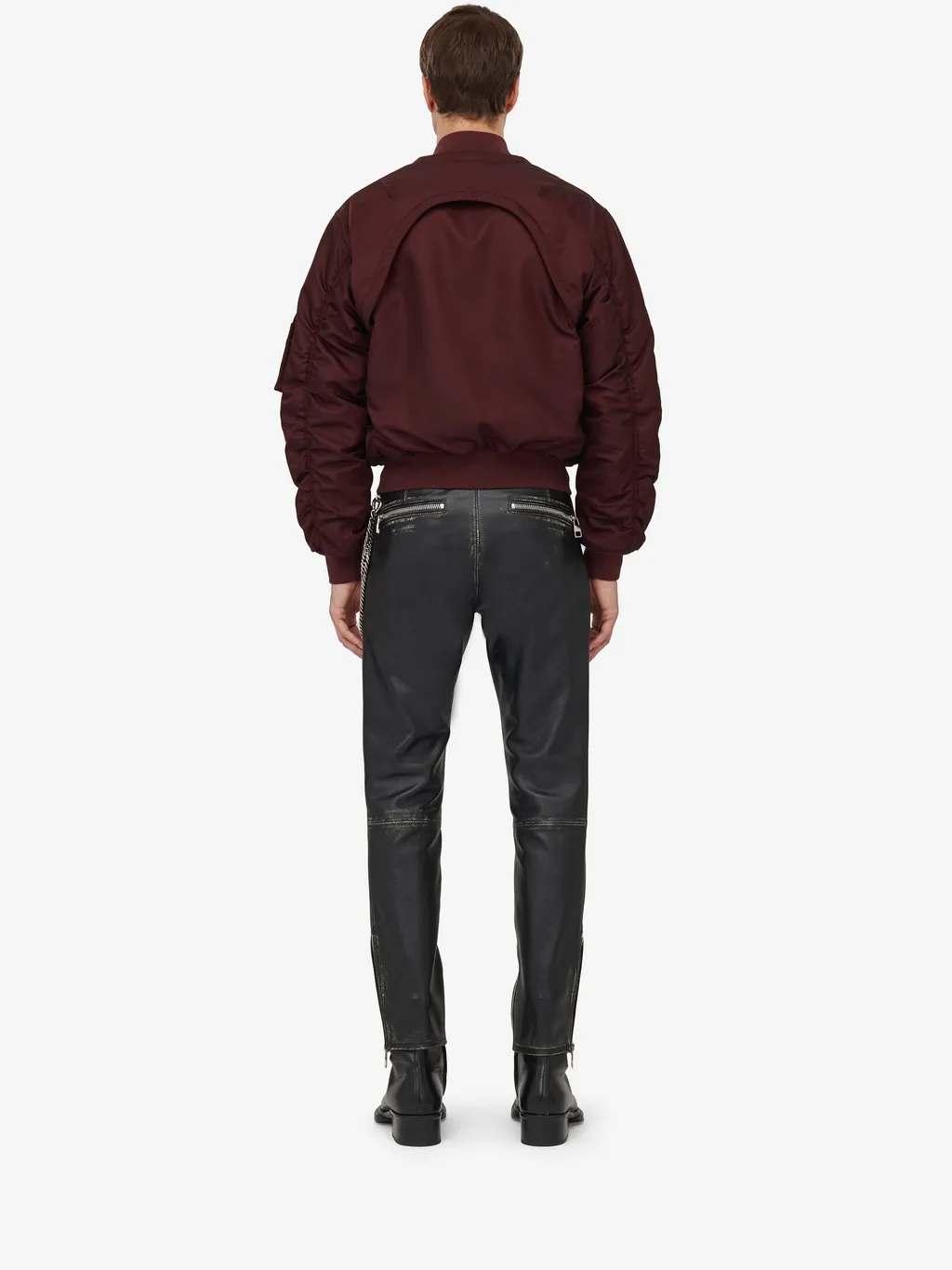 Removable Sleeve Zipper Baseball Coat