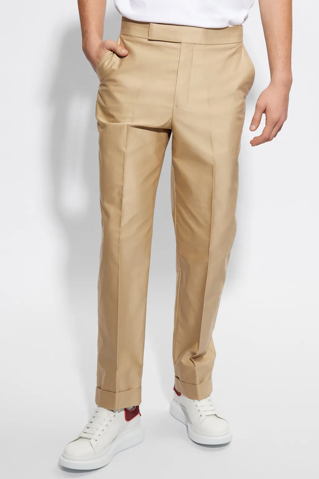 Straight-Leg Tailored Trousers