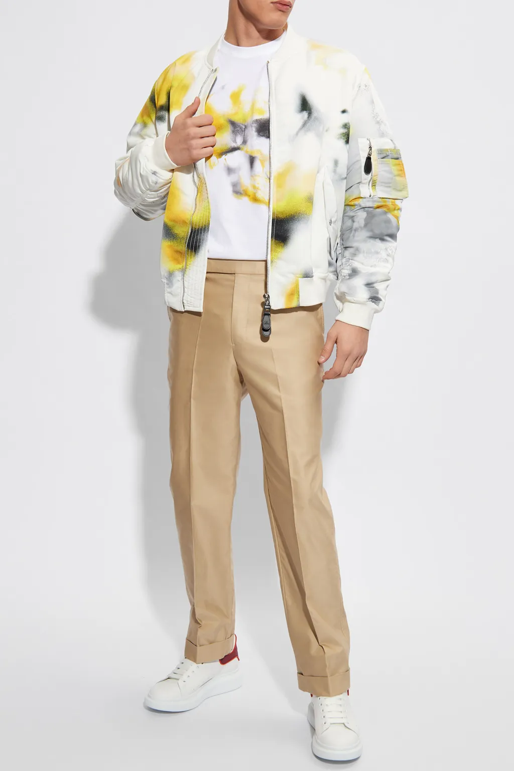 Straight-Leg Tailored Trousers
