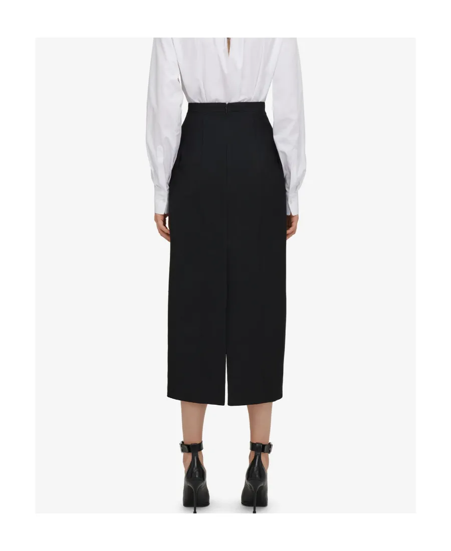 Button Detailed Skirt