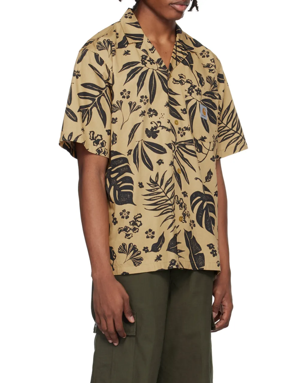 Pattern-Printed Short-Sleeved Shirt