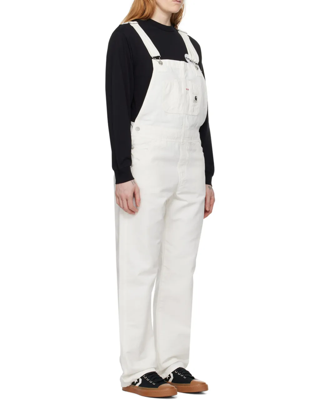 Straight-Leg Canvas Dungarees