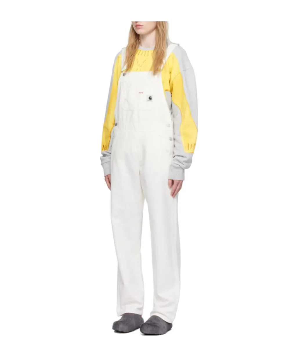 Straight-Leg Canvas Dungarees