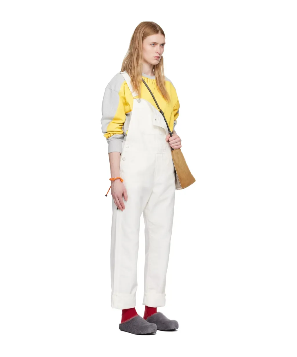 Straight-Leg Canvas Dungarees