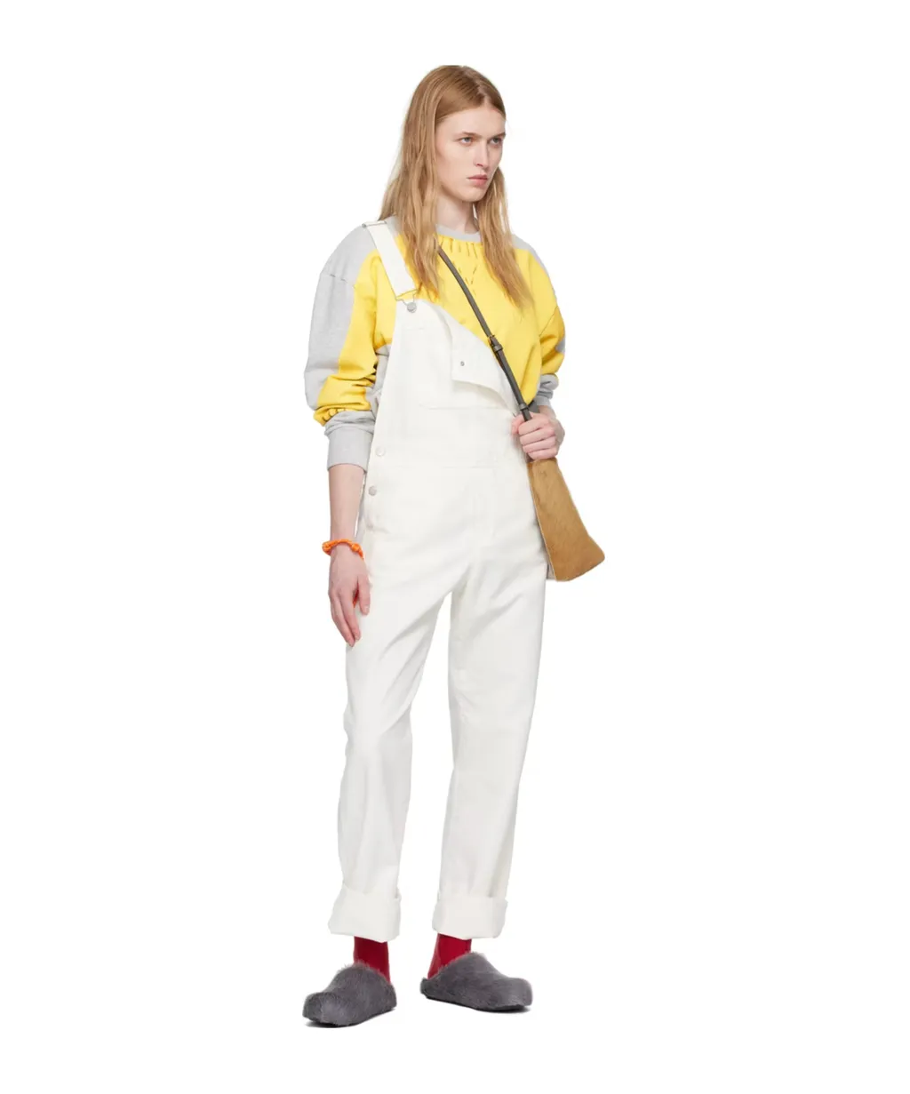 Straight-Leg Canvas Dungarees