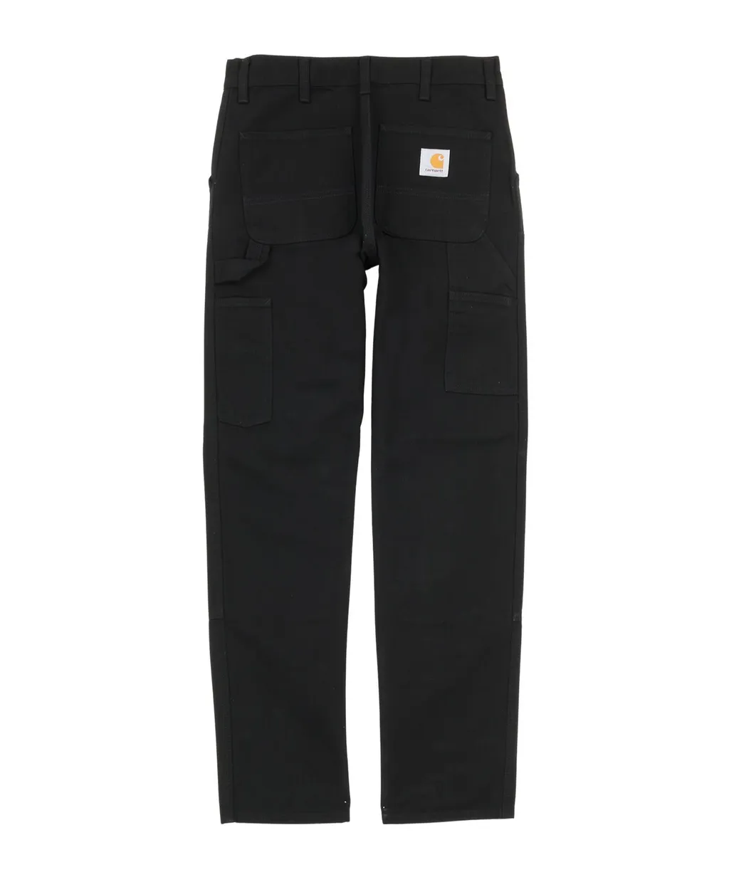 Double Knee Panelled Straight-Leg Trousers