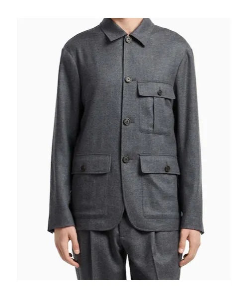 Wool-Blend Shirt Jacket