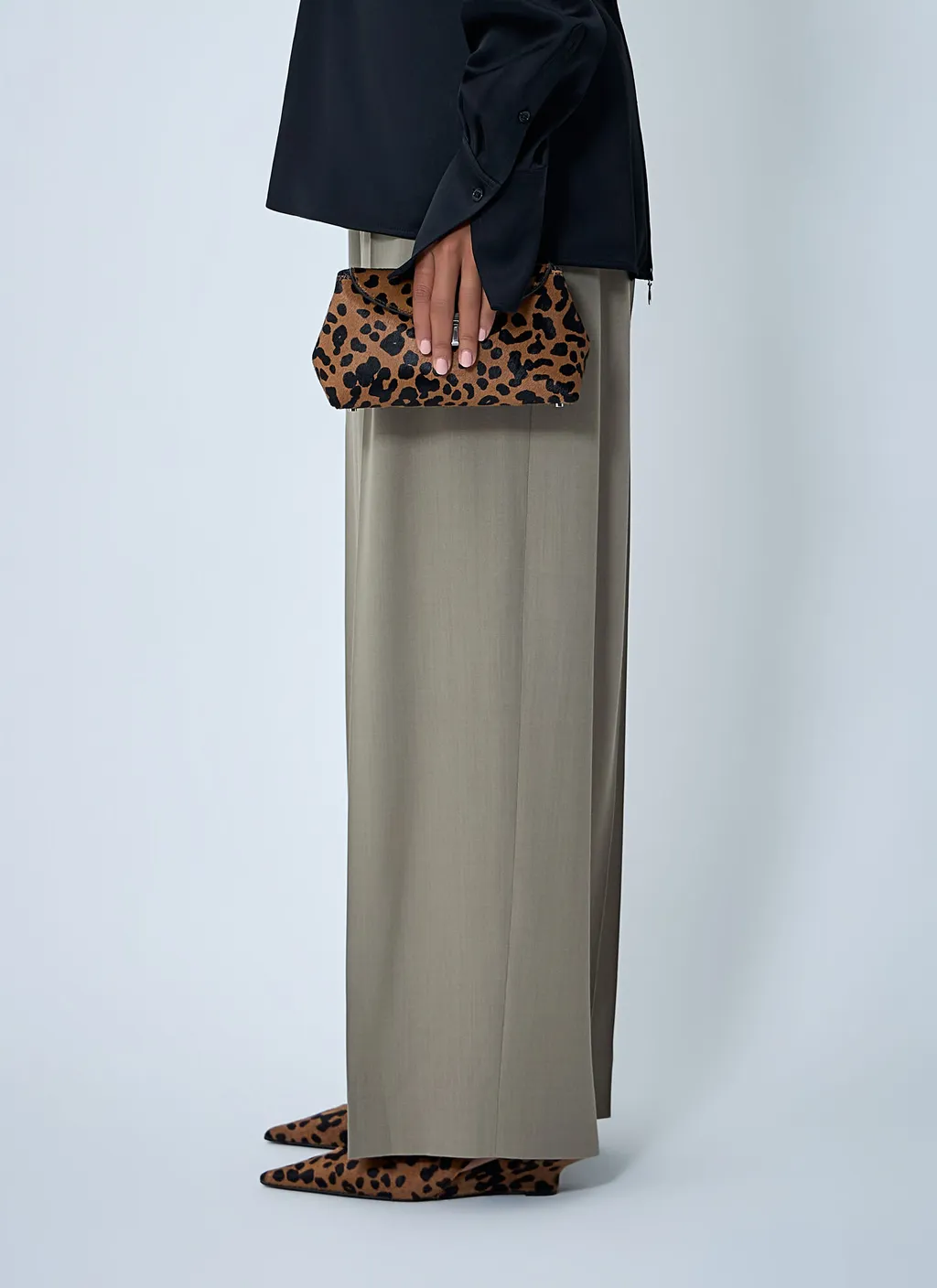 Leopard-Print Clutch Bag