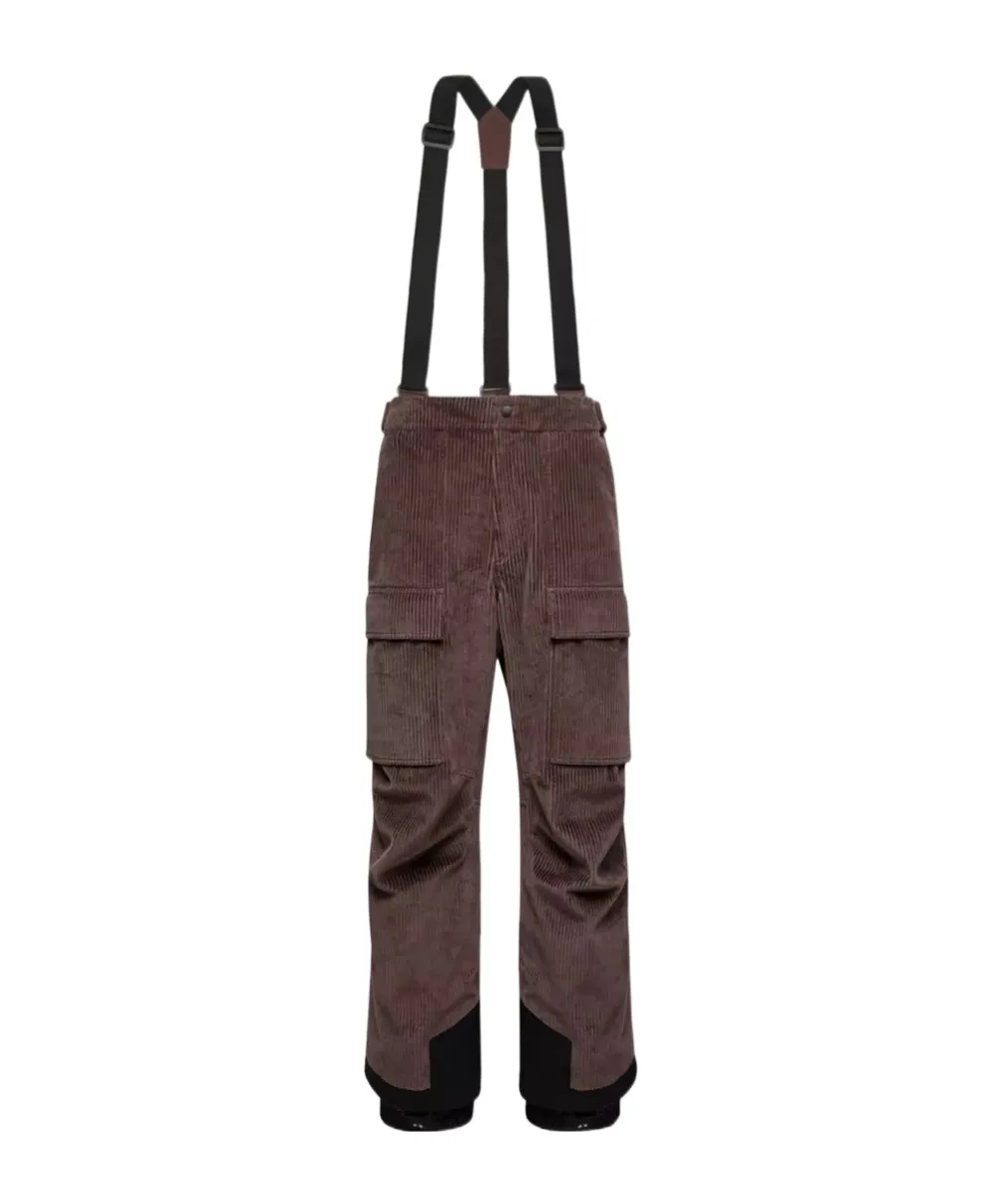 Padded Corduroy Ski Bib