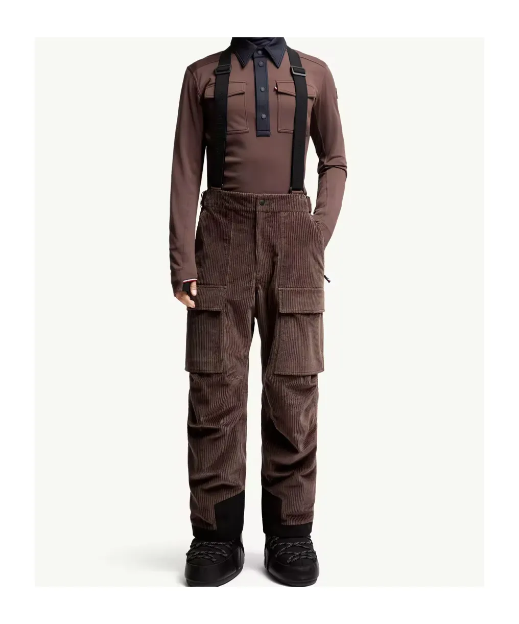 Padded Corduroy Ski Bib