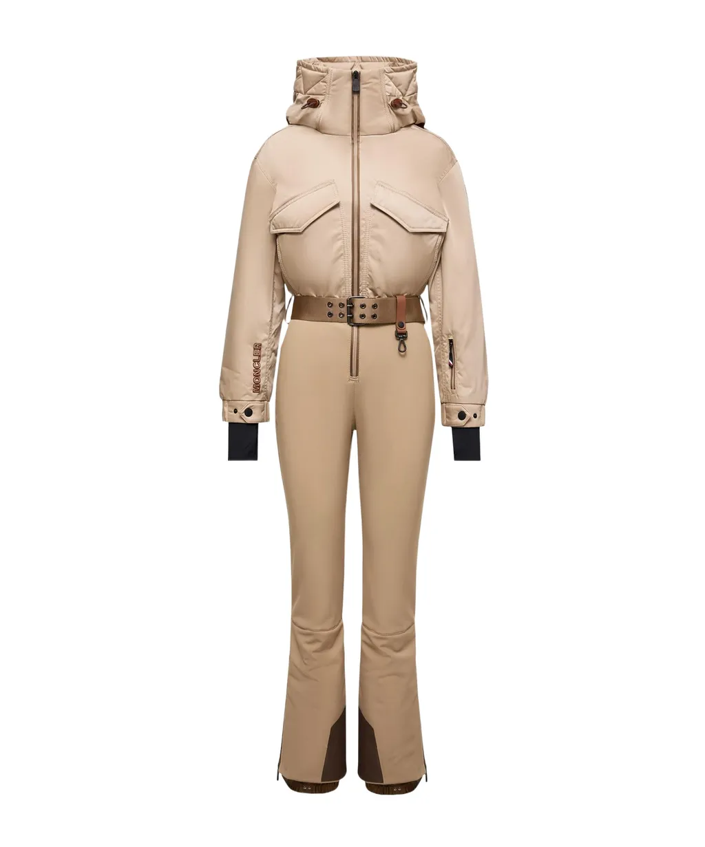 Hooded Down Ski Jumpsuit