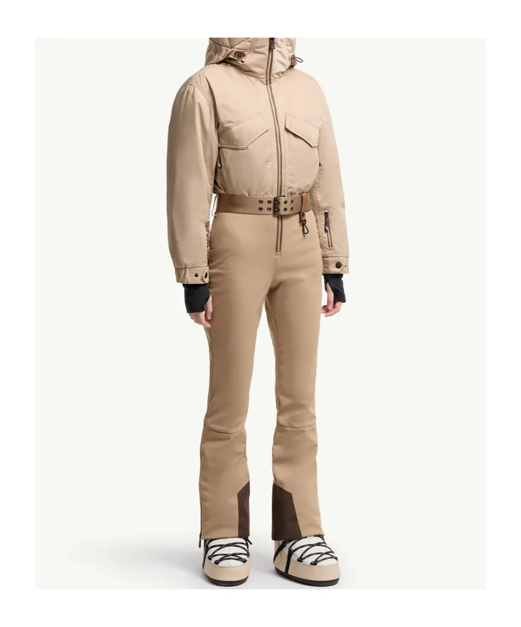 Hooded Down Ski Jumpsuit