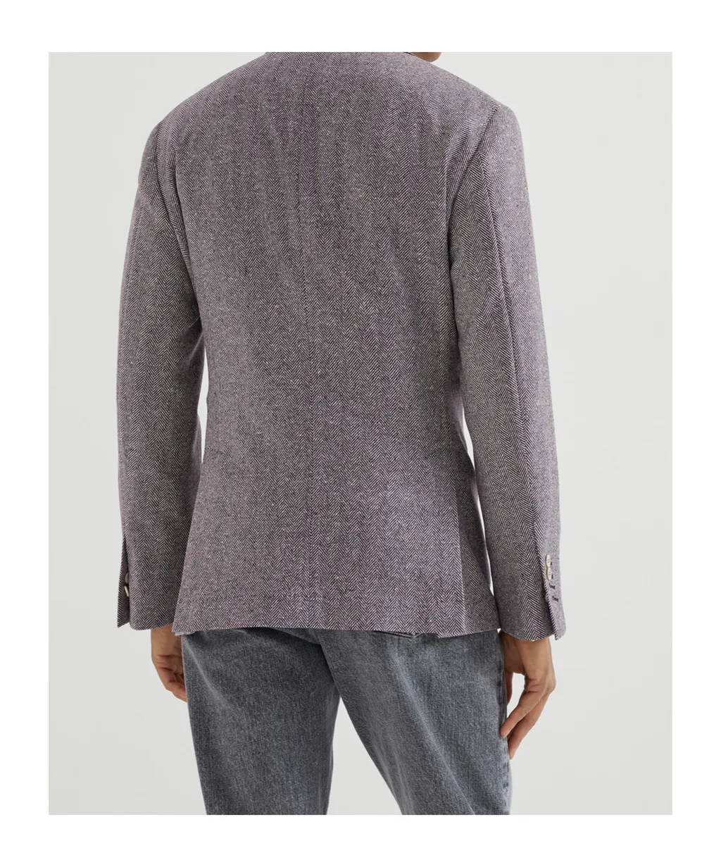 Long Sleeve Wool Cashmere Blazer