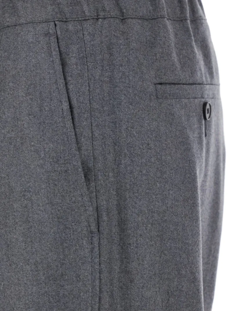 Elastic Waist Relaxed Pants