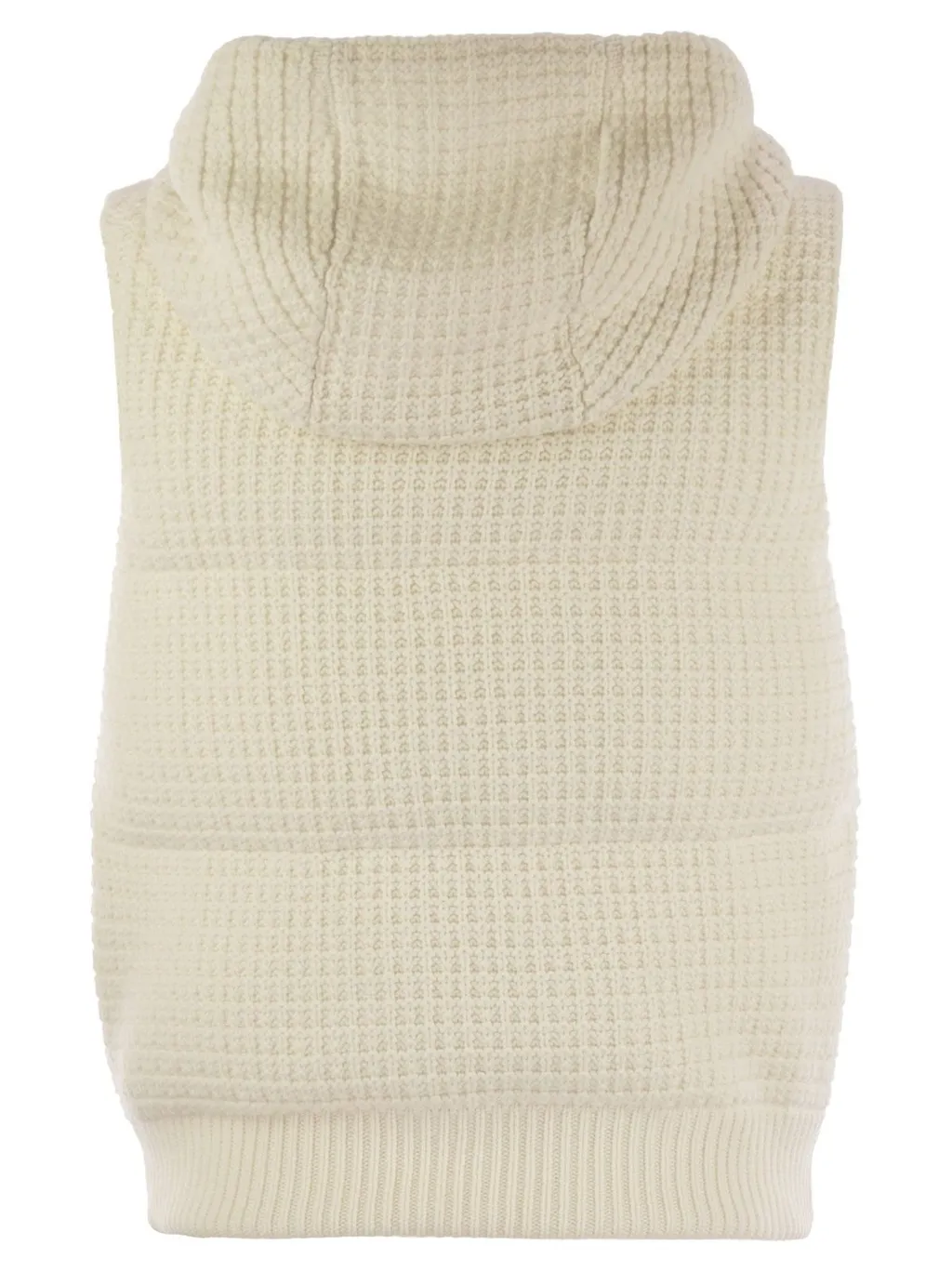 Embellished Zipped Hooded Gilet