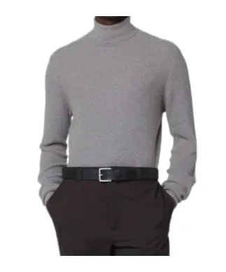 Beige Wool Turtleneck Sweater