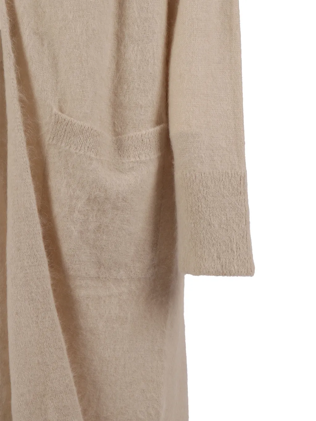 Long-Sleeved Patch Pocket Sweater