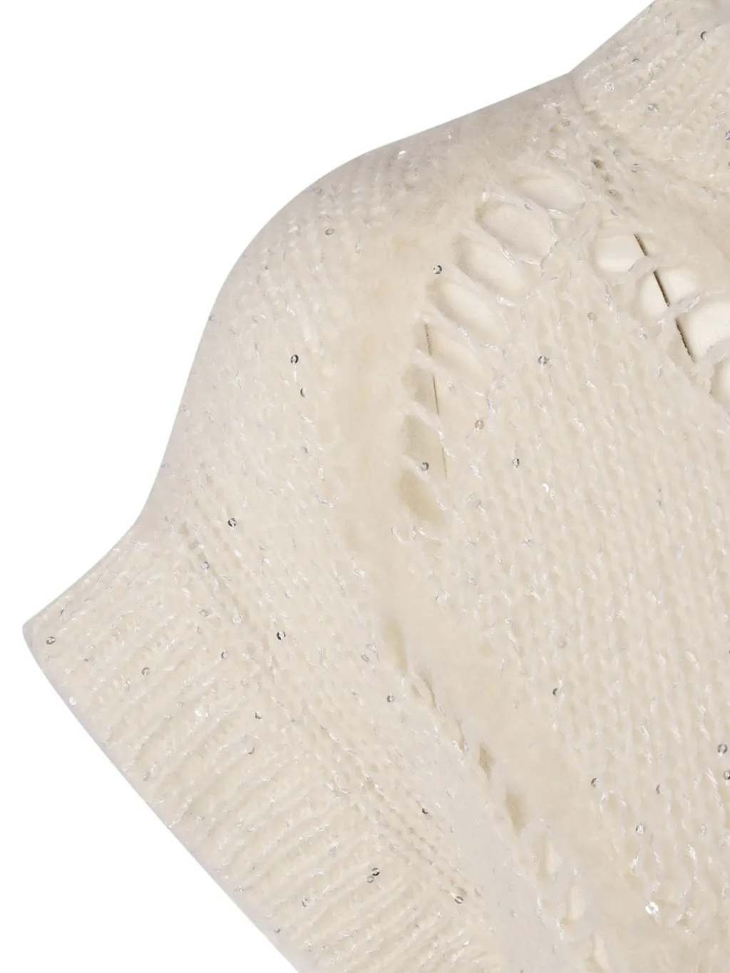 Crew Neck Short-Sleeved Sweater