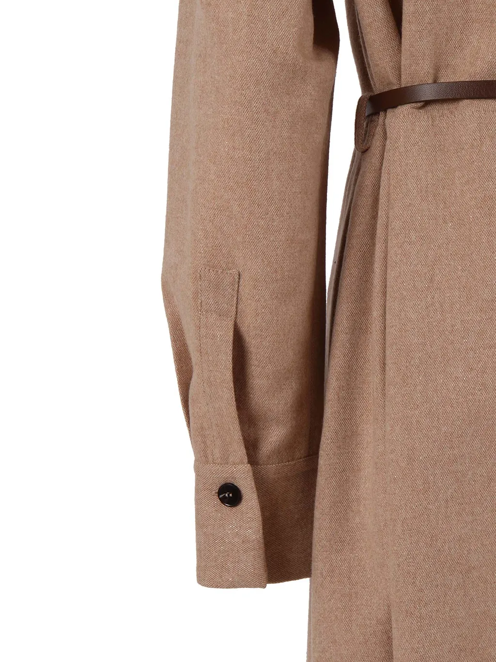 Long-Sleeved Belted Dress