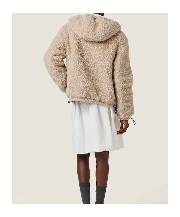 Medium-Weight Teddy Down Jacket With Technical Pongé