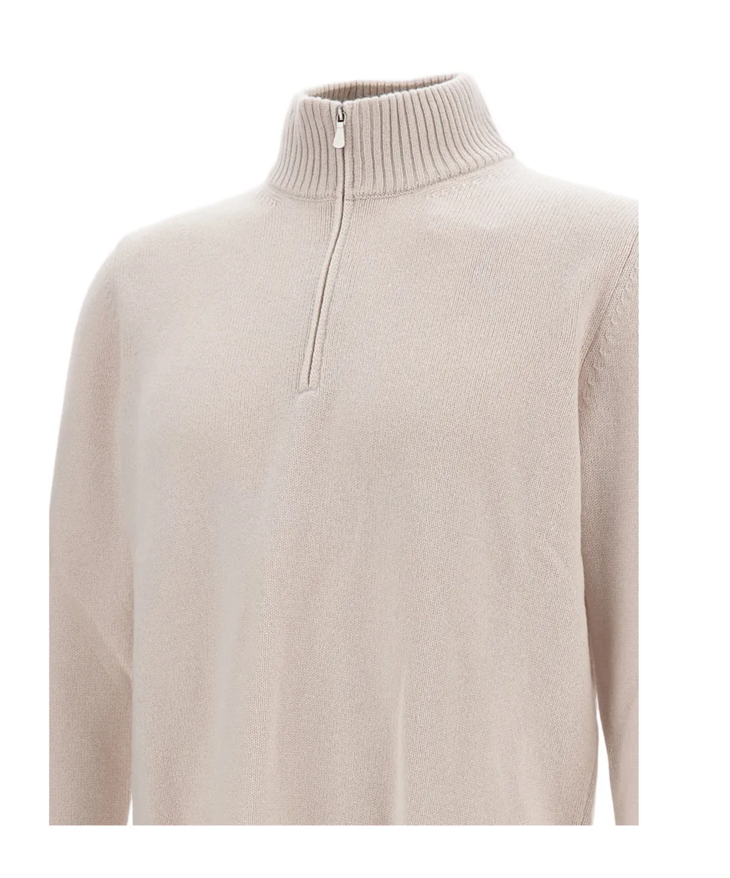 Long-Sleeved Half-Zip Jumper