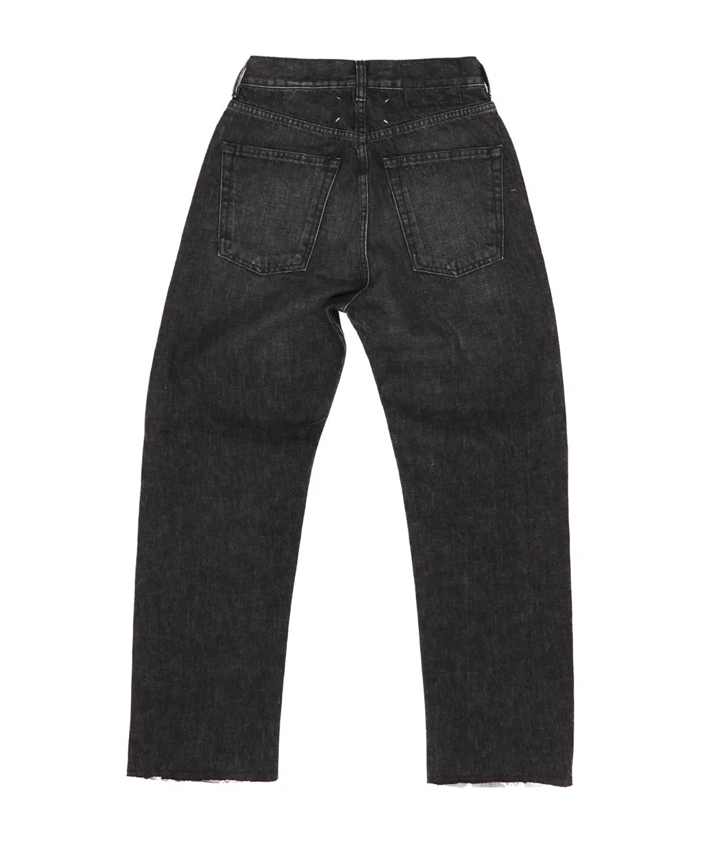 Straight-Leg Denim Jeans