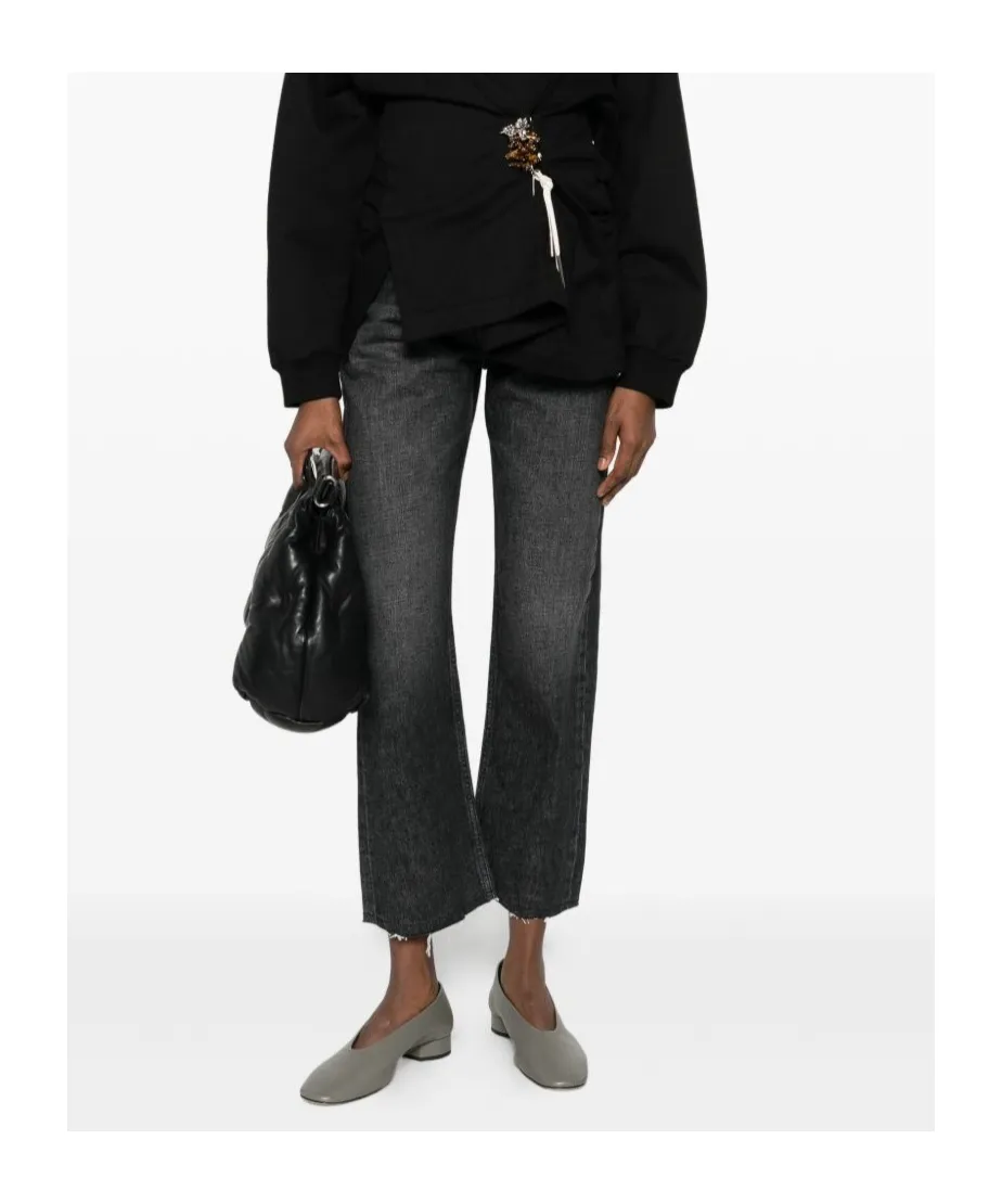 Straight-Leg Denim Jeans
