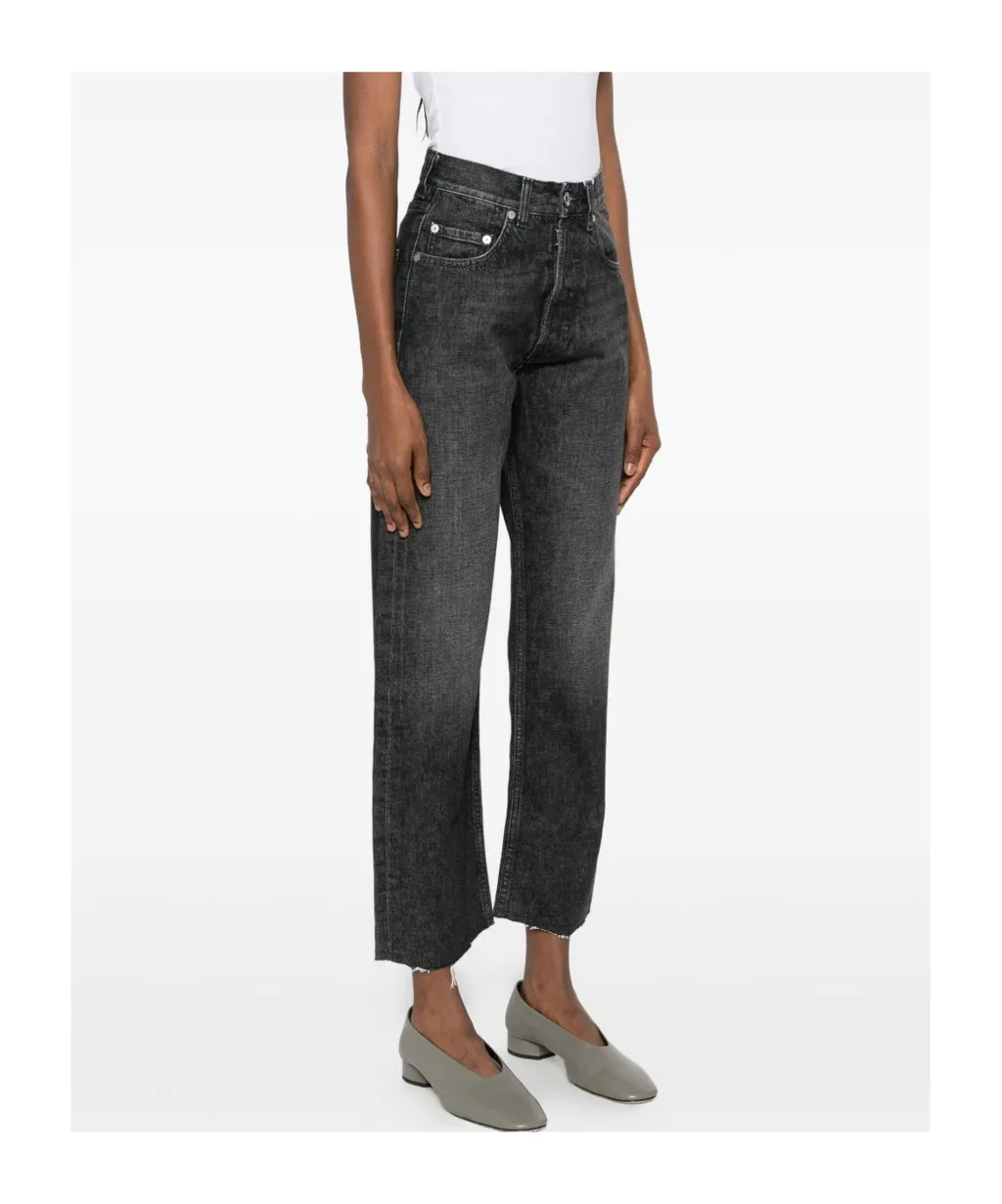 Straight-Leg Denim Jeans