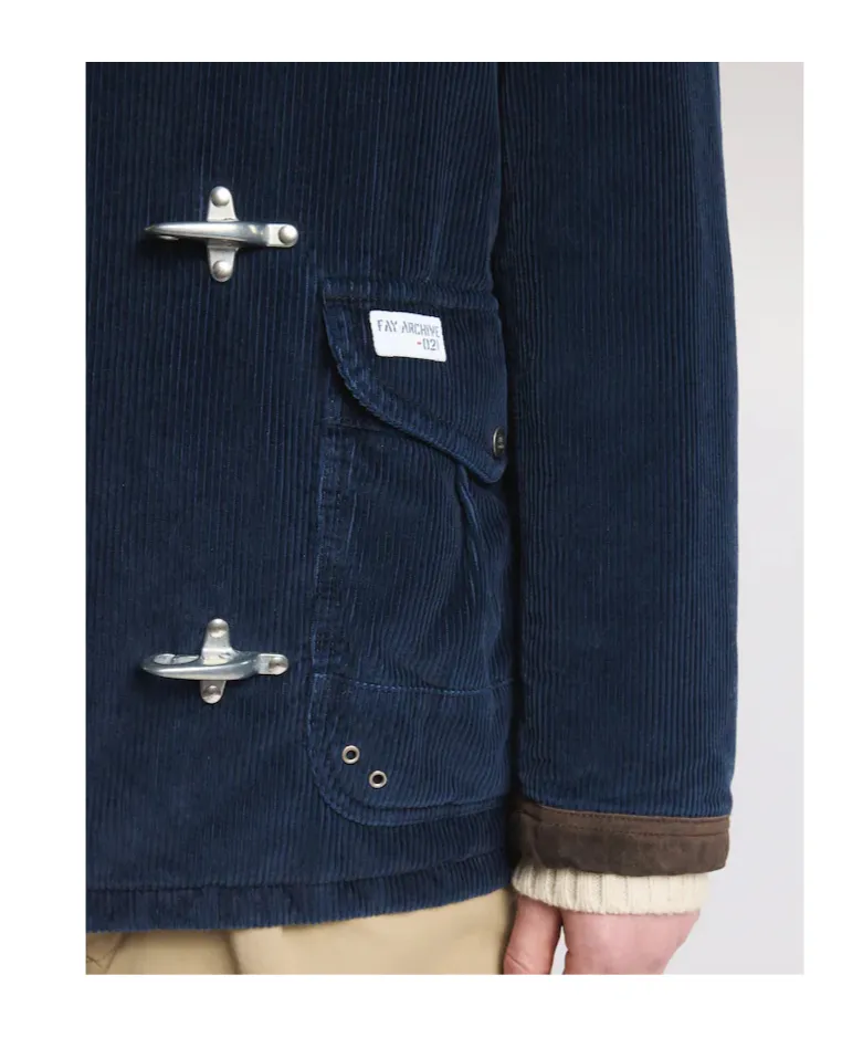 Toggle Fastening Corduroy Jacket