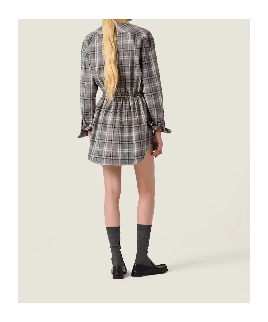 Flannel Mini-Dress