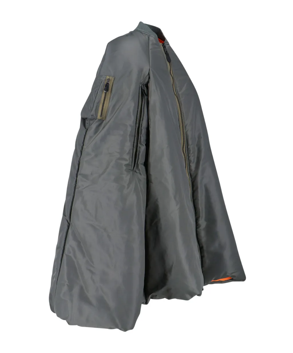 Zippered Long-Sleeved Cotton Jacket