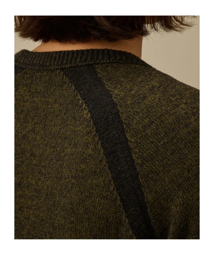 Lens-Appliqué Crew Neck Knitwear