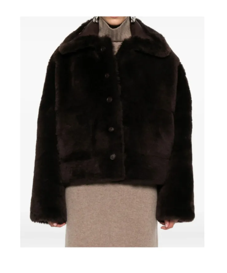 Fur-Trimmed Leather Jacket