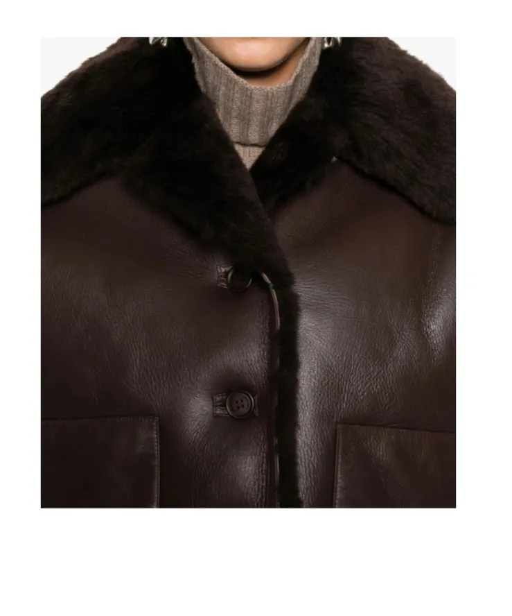 Fur-Trimmed Leather Jacket