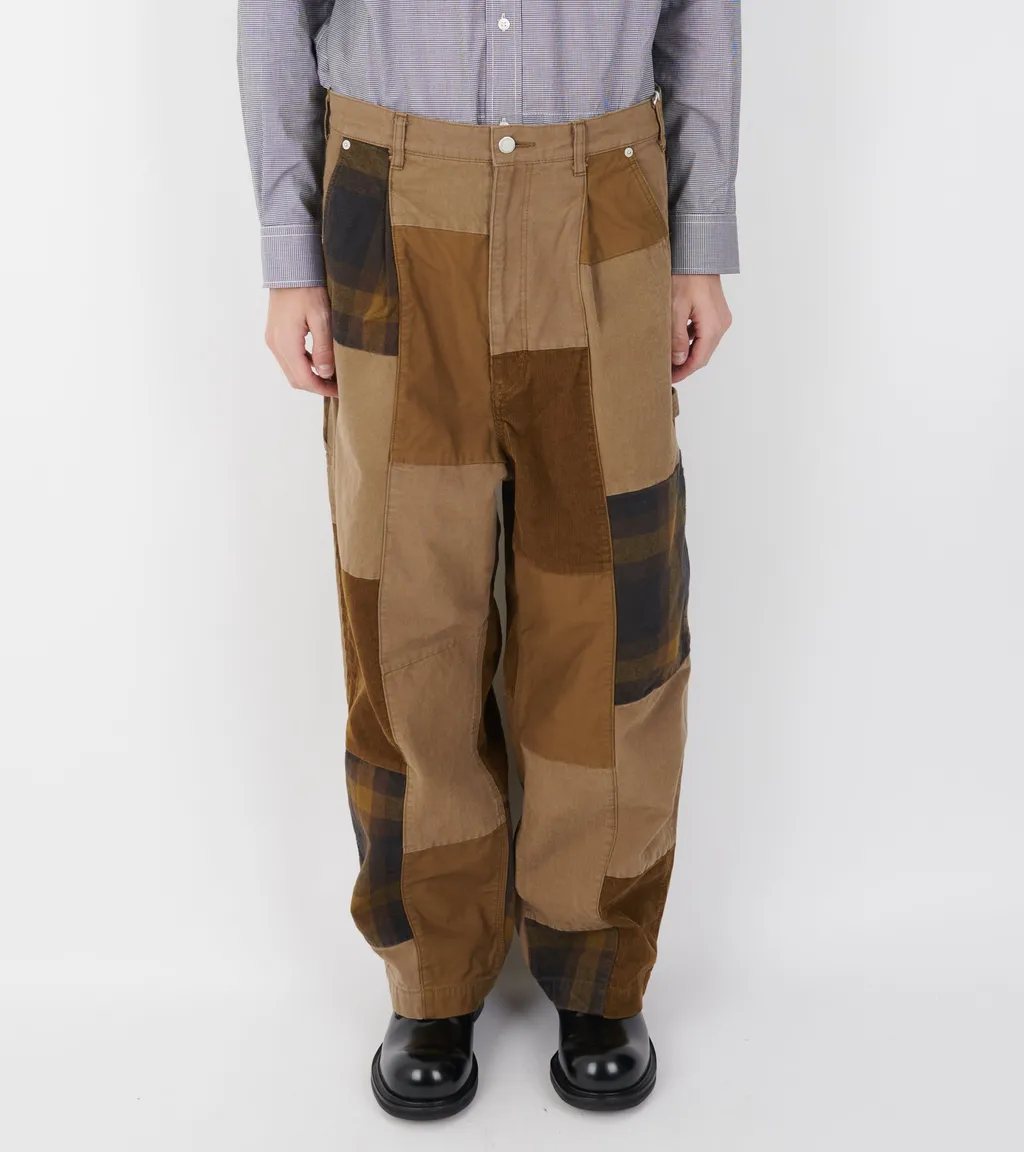 Corduroy Patchwork Trousers