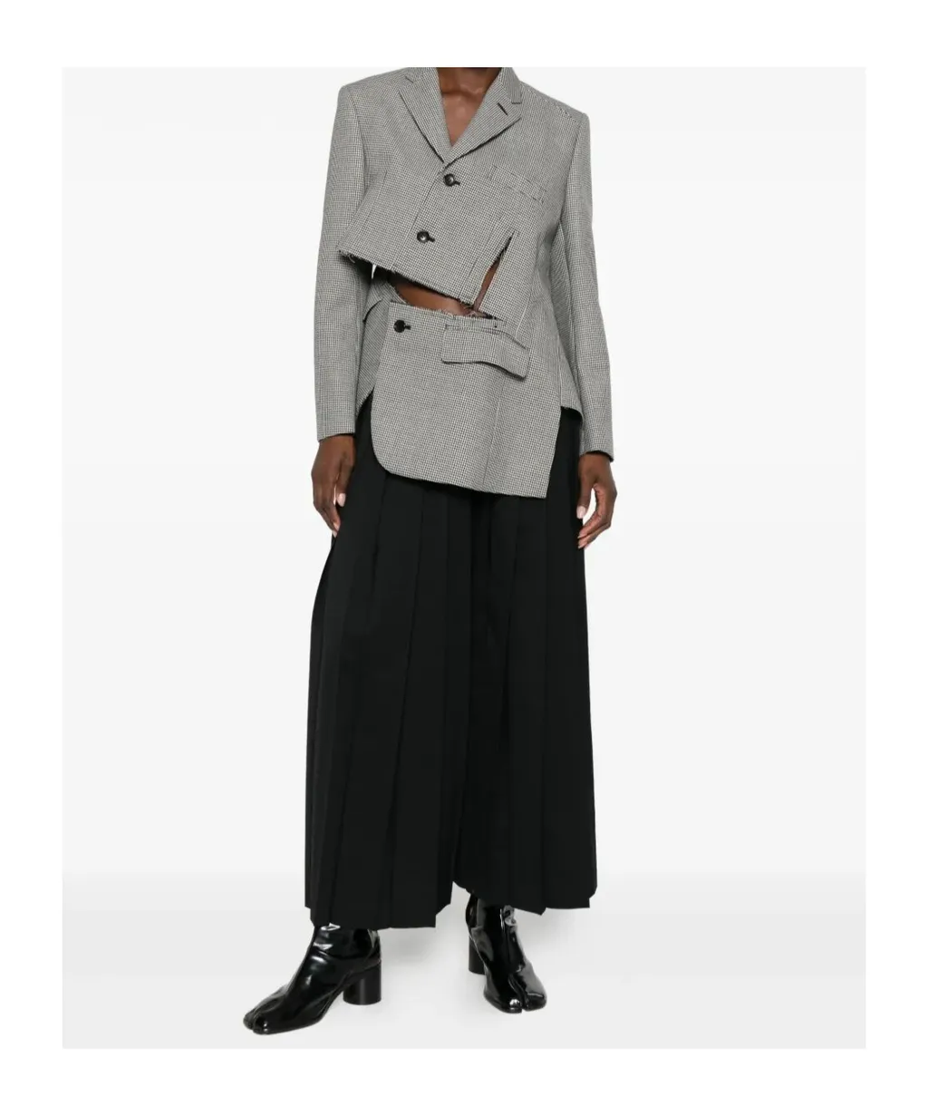 Houndstooth Panelled Jacket
