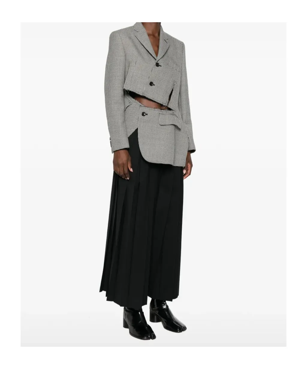 Houndstooth Panelled Jacket