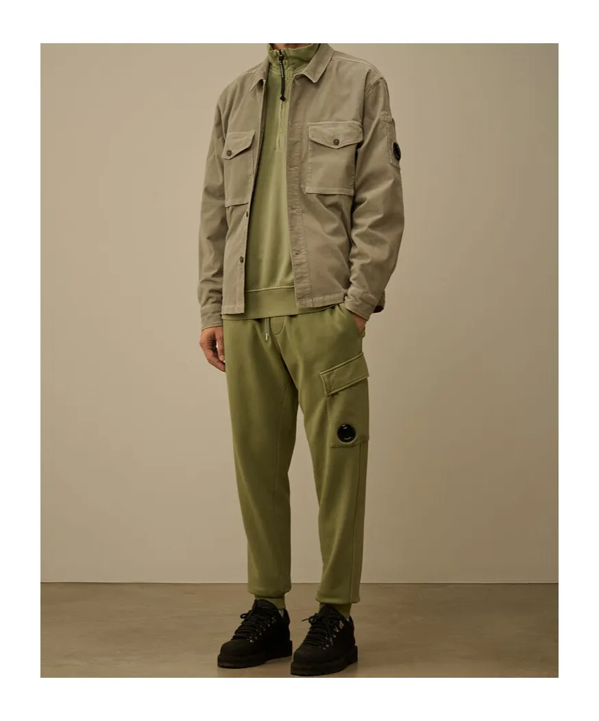Half-Zip Lens-Pocket Sweatshirt